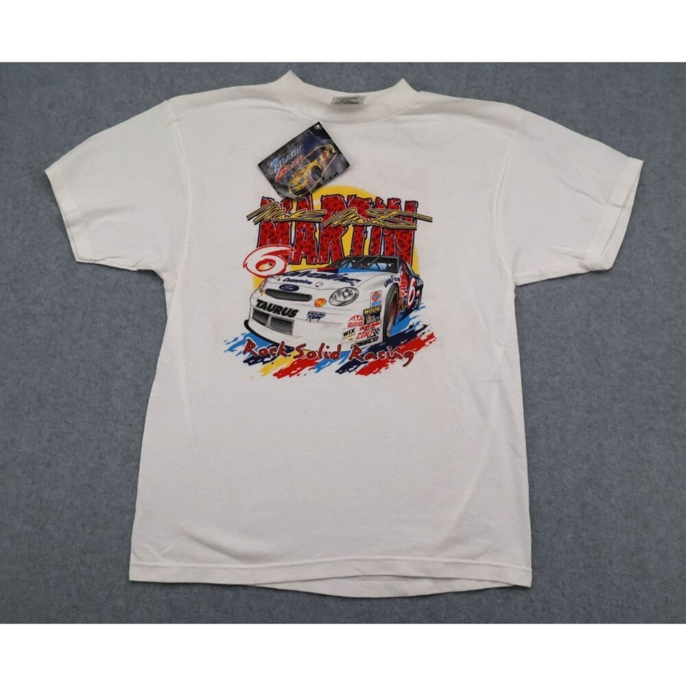 Vintage Mark Martin NASCAR T-Shirt Youth M (10-12) NWT Rock Solid Racing